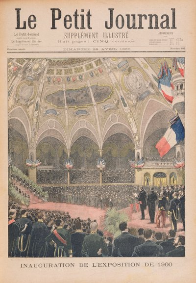 Eröffnung der Weltausstellung 1900 in Paris, Illustration aus 